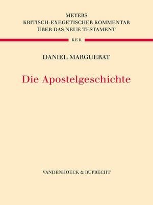 cover image of Die Apostelgeschichte